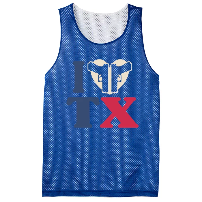 I Heart Texas Tx Love Pro Usa 2nd Adt Pro Gun Gift Mesh Reversible Basketball Jersey Tank