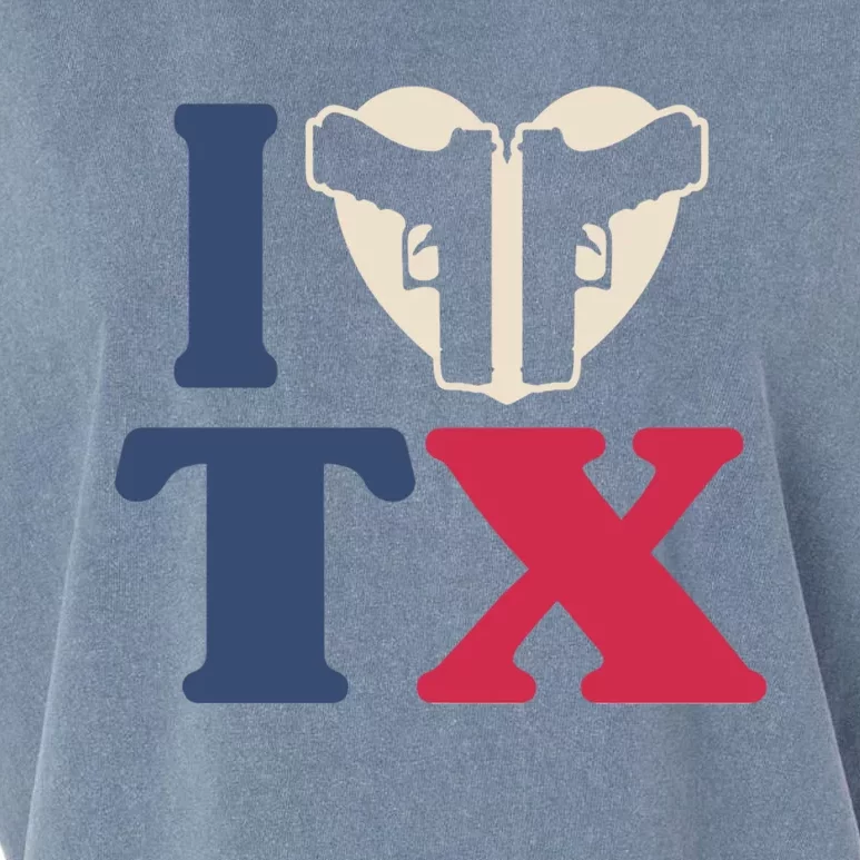 I Heart Texas Tx Love Pro Usa 2nd Adt Pro Gun Gift Garment-Dyed Women's Muscle Tee