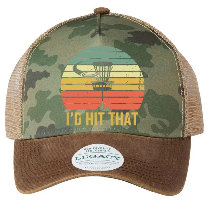 I'd Hit That Funny Disc Golf Vintage Frisbee Disc Sport Legacy Tie Dye Trucker Hat