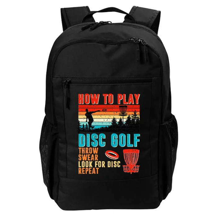 I'd Hit That Funny Disc Golf Vintage Frisbee Disc Sport Daily Commute Backpack