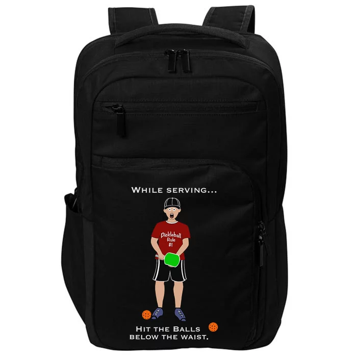 I'd Hit That Pickleball Sports Lover Paddleball Player Impact Tech Backpack