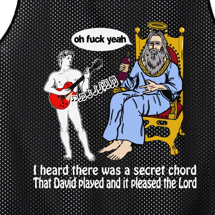 I Heard There Was A Secret Chord That David Played And Send It Please The Lord Mesh Reversible Basketball Jersey Tank