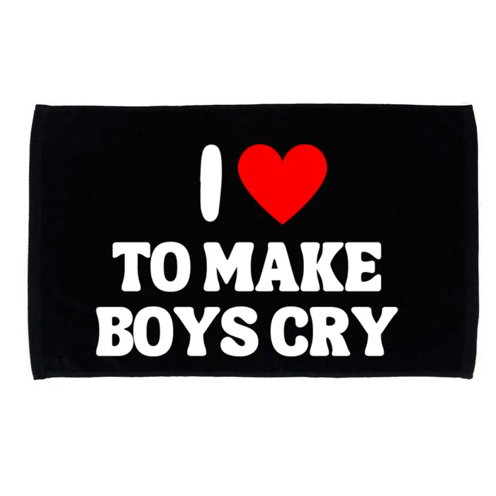 I Heart To Make Boys Cry Funny Red Heart Love Girls Microfiber Hand Towel