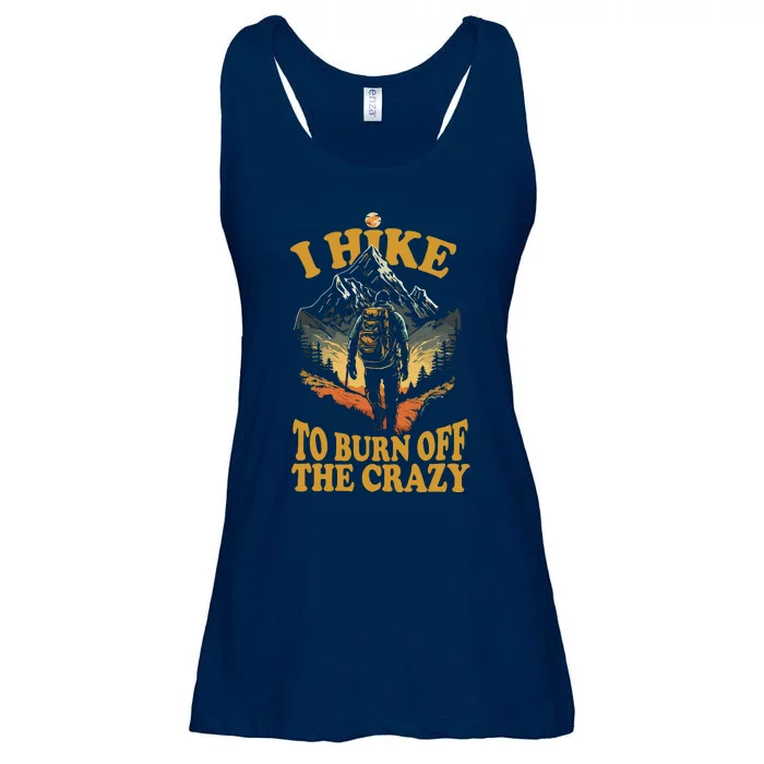 I Hike To Burn Off The Crazy Ladies Essential Flowy Tank