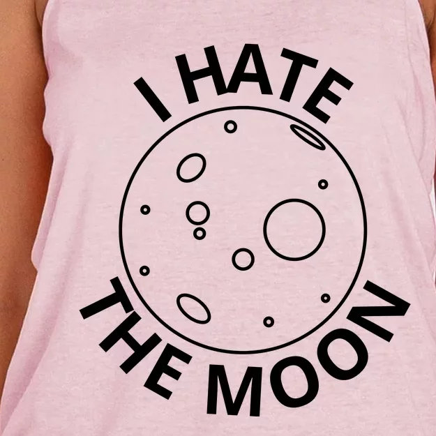 I Hate The Moon Women's Knotted Racerback Tank