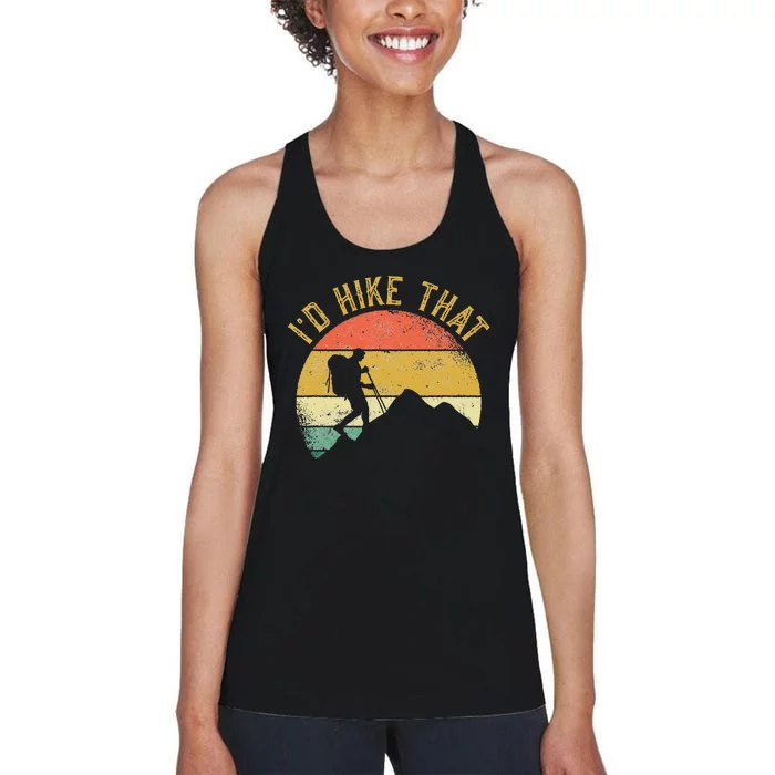 ID Hike That Mountains Hiking Hiker Women's Racerback Tank