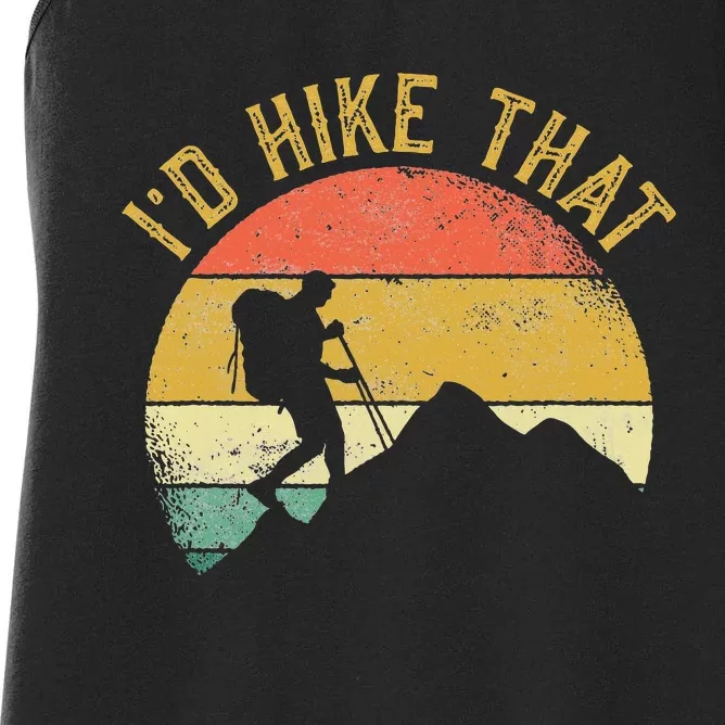 ID Hike That Mountains Hiking Hiker Women's Racerback Tank