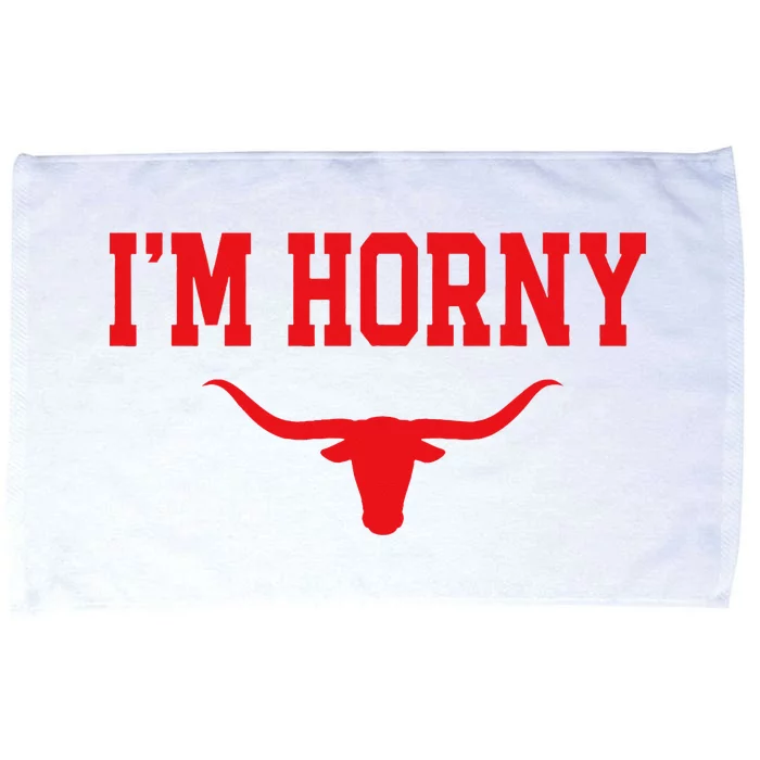 I'm Horny Texas Fan Microfiber Hand Towel