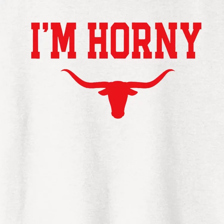 I'm Horny Texas Fan Women's Crop Top Tee