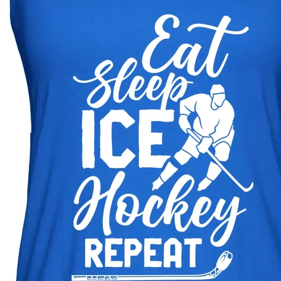 Ice Hockey Team Coach Player Hobby Meaningful Gift Ladies Essential Flowy Tank