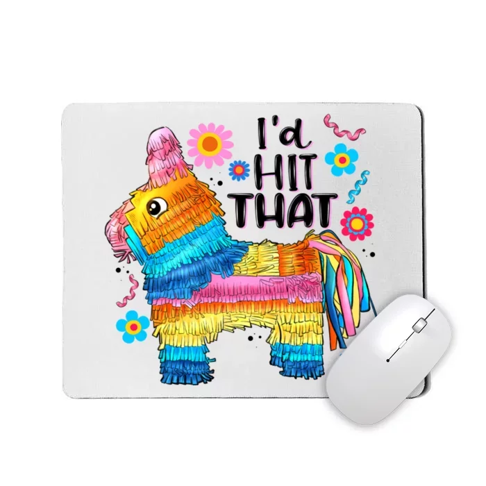 Id Hit That Funny Mexican Llama Pinata Mousepad