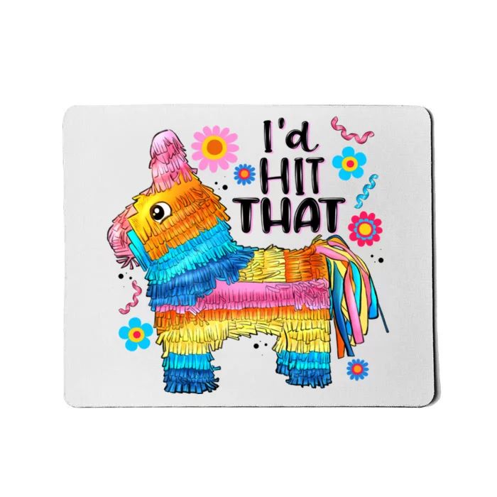 Id Hit That Funny Mexican Llama Pinata Mousepad