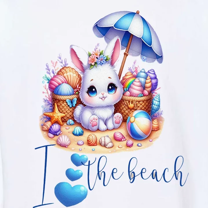 I Heart The Beach For Fun Sun And A Happy Summer! Garment-Dyed Sweatshirt