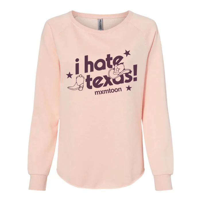 I Hate Texas RunnerS Club Womens California Wash Sweatshirt