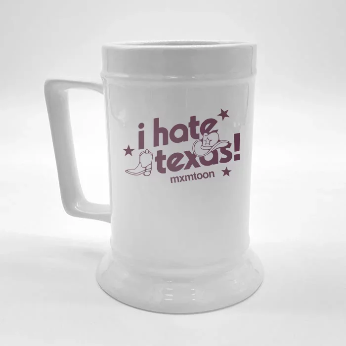 I Hate Texas RunnerS Club Front & Back Beer Stein