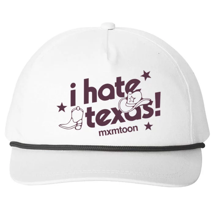 I Hate Texas RunnerS Club Snapback Five-Panel Rope Hat