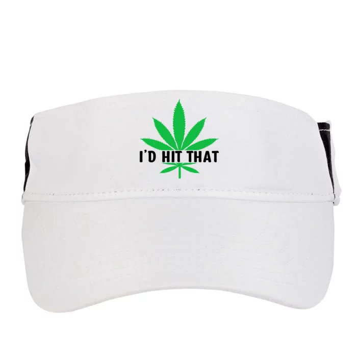 ID Hit That Funny Weed 4/20 Adult Drive Performance Visor