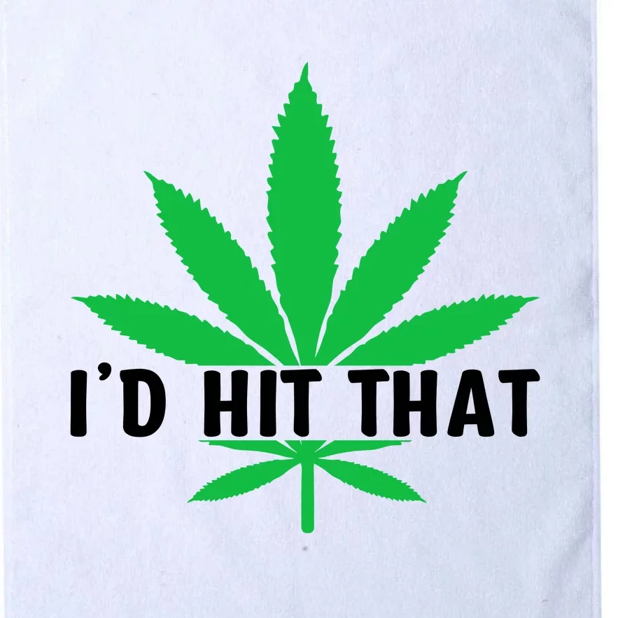 ID Hit That Funny Weed 4/20 Platinum Collection Golf Towel