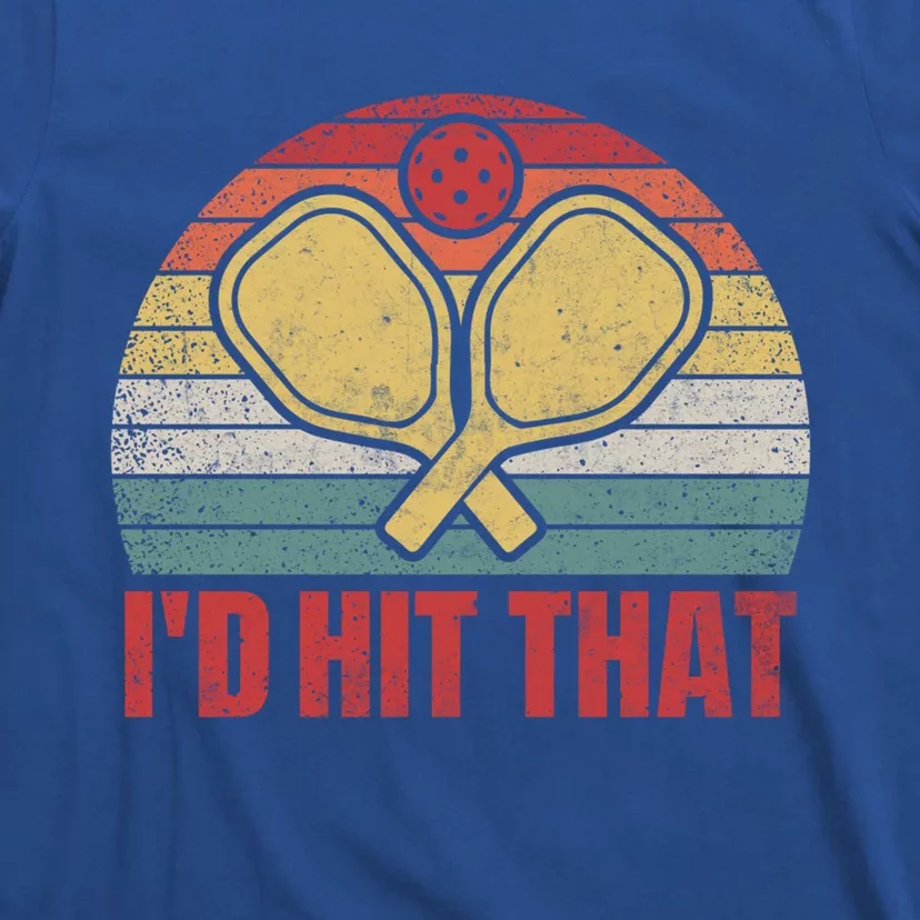 ID Hit That Funny Pickleball Lover Retro Gift T-Shirt