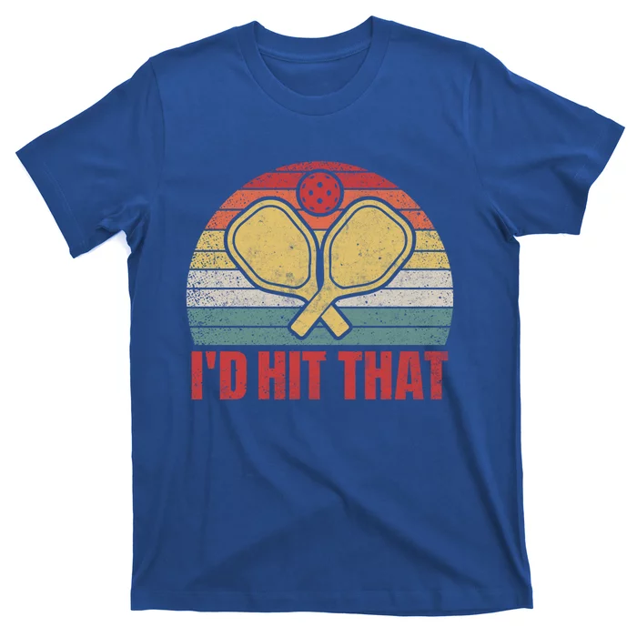 ID Hit That Funny Pickleball Lover Retro Gift T-Shirt