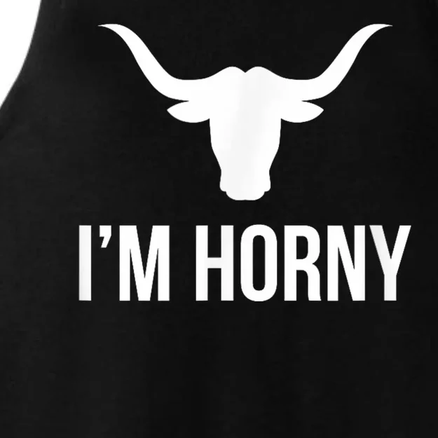 I’m Horny Texas Ladies Tri-Blend Wicking Tank