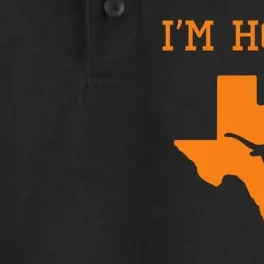 Im Horny Texas Funny Dry Zone Grid Performance Polo