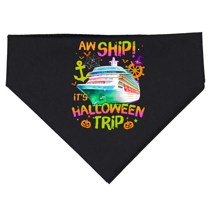 Its Halloween Trip Family Cruise Matching Team USA-Made Doggie Bandana