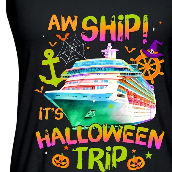 Its Halloween Trip Family Cruise Matching Team Ladies Essential Flowy Tank