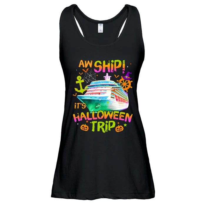 Its Halloween Trip Family Cruise Matching Team Ladies Essential Flowy Tank