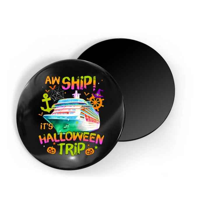 Its Halloween Trip Family Cruise Matching Team Magnet