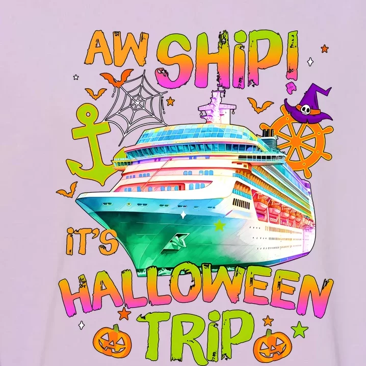 Its Halloween Trip Family Cruise Matching Team Garment-Dyed Sweatshirt