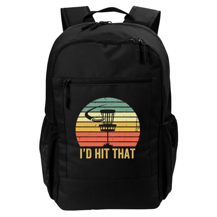 I'd Hit That Funny Disc Golf Vintage Frisbee Disc Sport Daily Commute Backpack