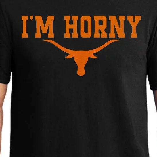 I’M Horny Texaslonghorns Austin Pride Bull American Pajama Set