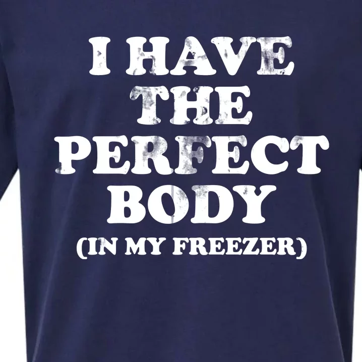 I Have The Perfect Body In My Freezer Funny Sueded Cloud Jersey T-Shirt