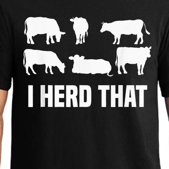 I Herd That I Animal Farm Cow Dairy Funny Pajama Set