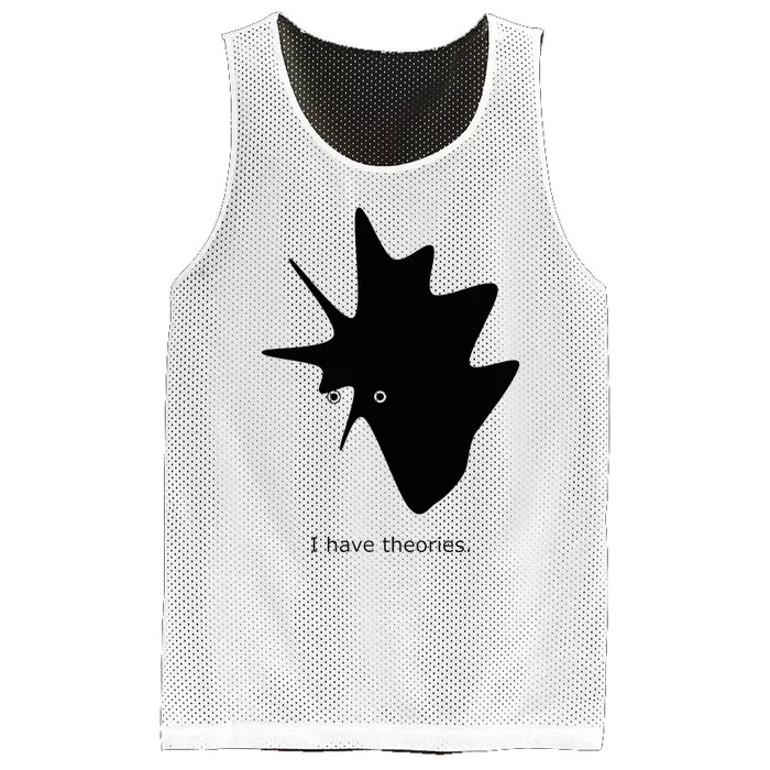 I Have Theories. Intellectual Comic Mesh Reversible Basketball Jersey Tank