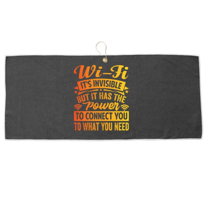 It Has The Power To Connect Funny Gift Large Microfiber Waffle Golf Towel