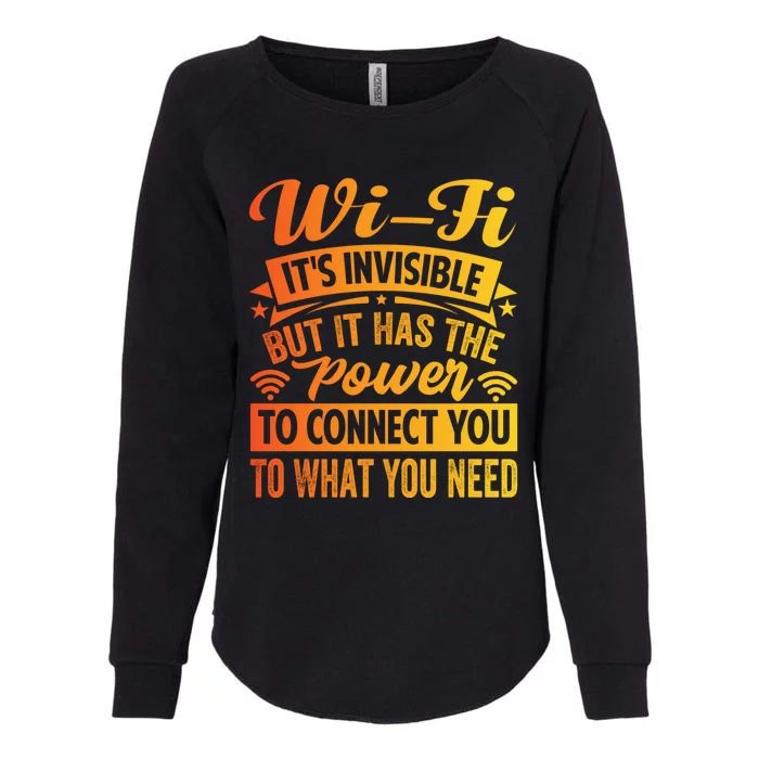 It Has The Power To Connect Funny Gift Womens California Wash Sweatshirt