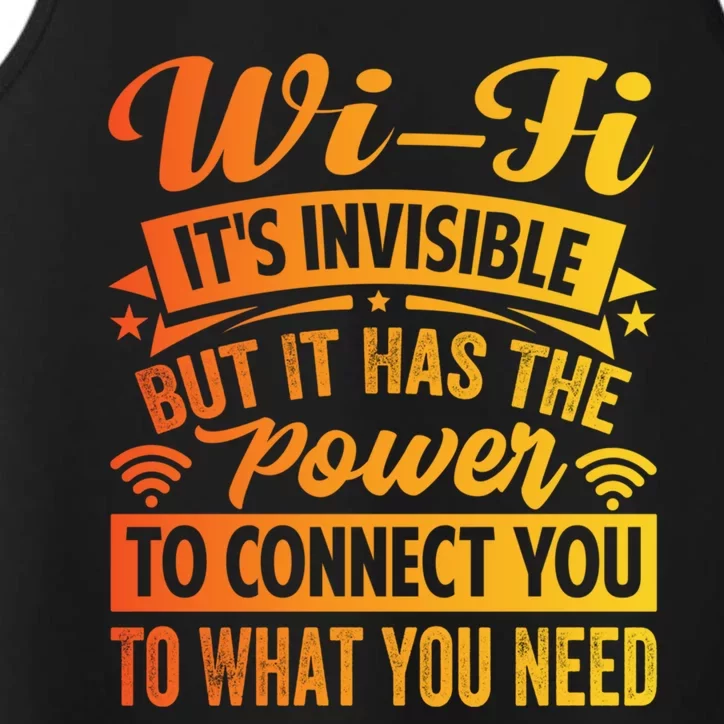 It Has The Power To Connect Funny Gift Performance Tank