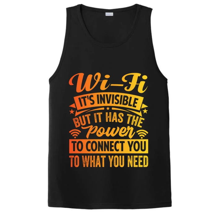 It Has The Power To Connect Funny Gift Performance Tank