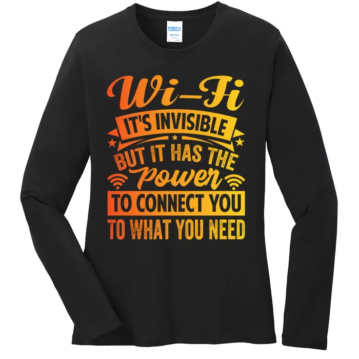 It Has The Power To Connect Funny Gift Ladies Long Sleeve Shirt