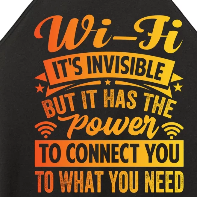 It Has The Power To Connect Funny Gift Women’s Perfect Tri Rocker Tank