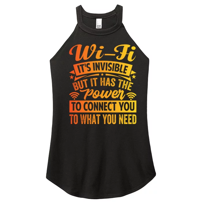 It Has The Power To Connect Funny Gift Women’s Perfect Tri Rocker Tank