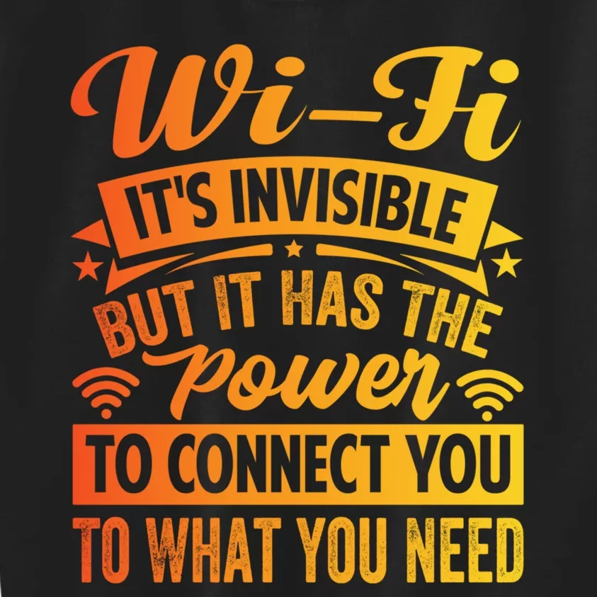 It Has The Power To Connect Funny Gift Kids Sweatshirt