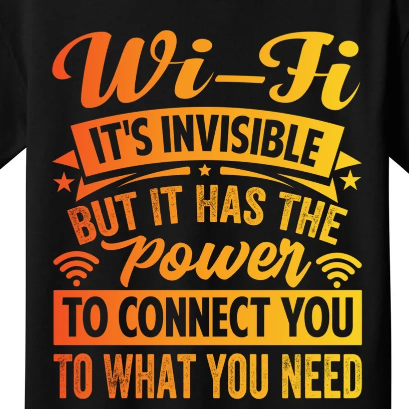 It Has The Power To Connect Funny Gift Kids T-Shirt