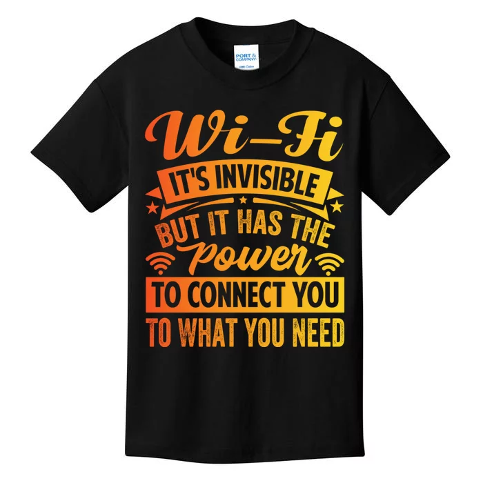 It Has The Power To Connect Funny Gift Kids T-Shirt