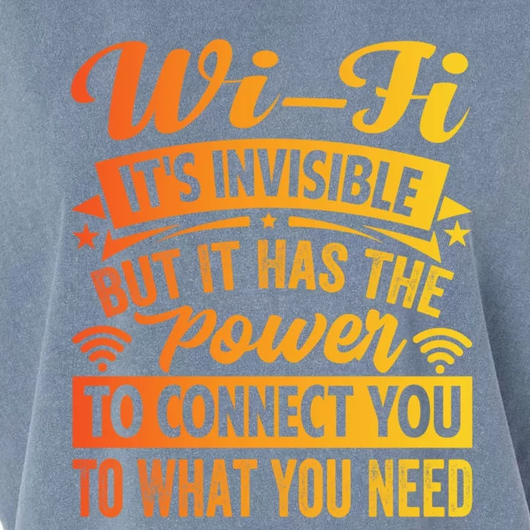 It Has The Power To Connect Funny Gift Garment-Dyed Women's Muscle Tee