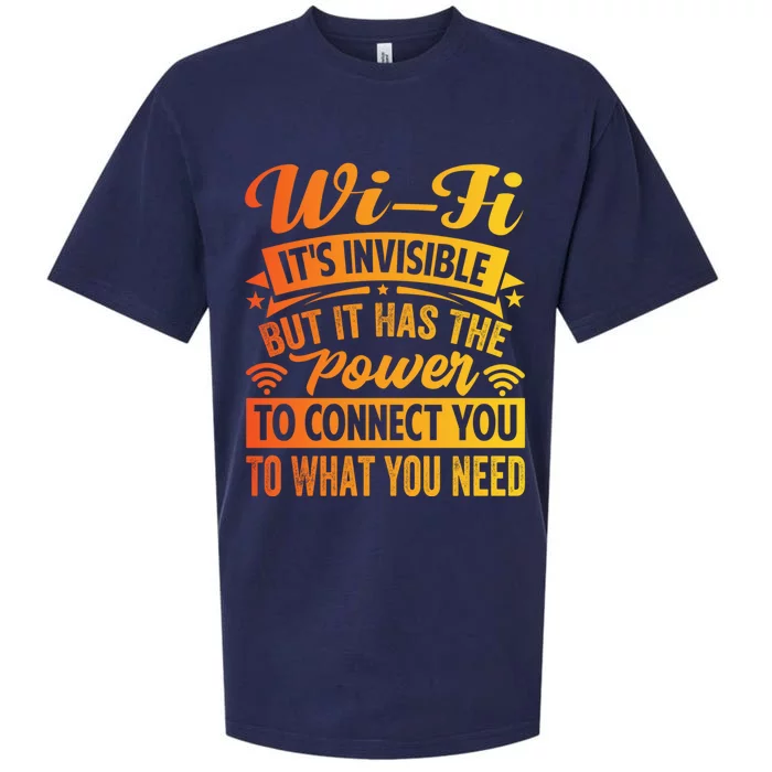 It Has The Power To Connect Funny Gift Sueded Cloud Jersey T-Shirt