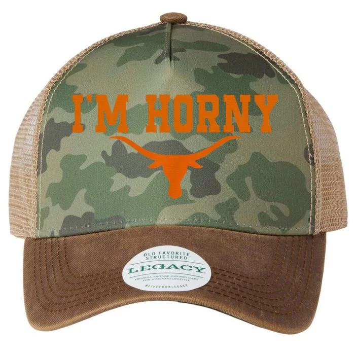 I’M Horny Texaslonghorns Austin Pride Bull American Legacy Tie Dye Trucker Hat