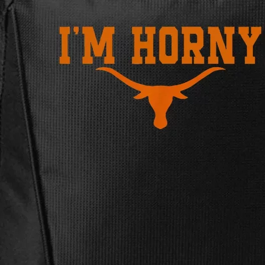 I’M Horny Texaslonghorns Austin Pride Bull American City Backpack